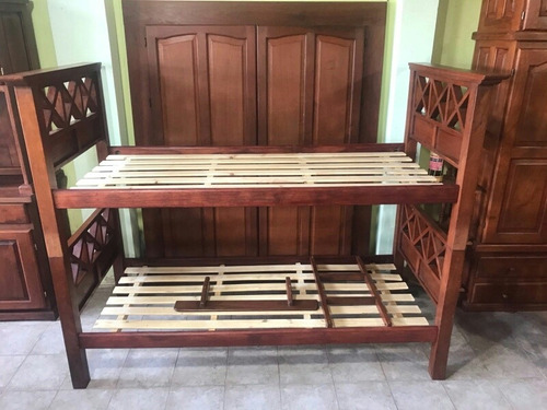 Cama Superpuesta Modelo Equis Incluye Baranda Y Escalera.