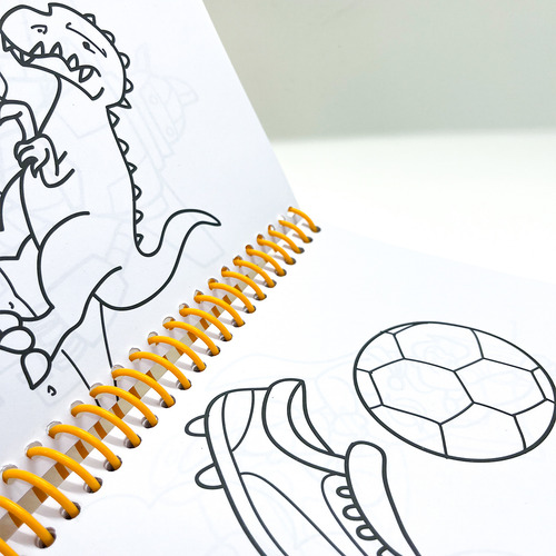 Desenhos Para Meninos Com Espiral - Desenhos E Personagens Para Colorir +giz De Cera 15 Cores Curto Koala Delta