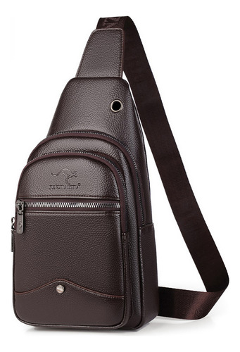 Bolso De Pecho De Cuero Pu Para Hombre De Moda