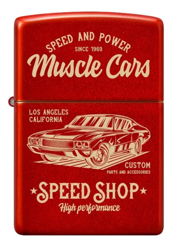 Encendedor Zippo Muscle Car Design Rojo Zp48523