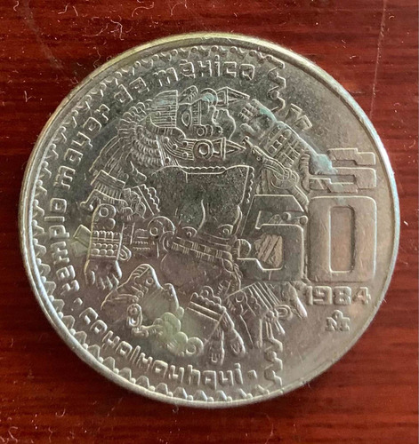 Moneda De Coyolxauhqui De 50 Pesos 1984