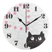 Comprar Reloj De Pared Silencioso Sin Tictac, Reloj Redondo Con Esta