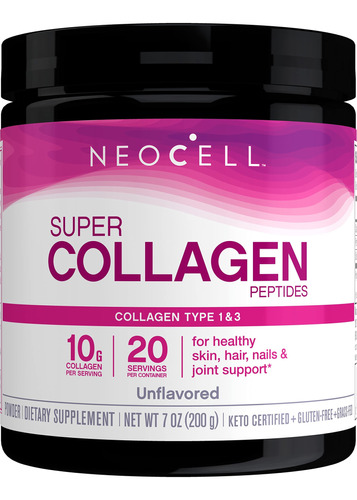 Neocell Super Colageno Tipo 1 y 3 powder  6600 mg  7 oz