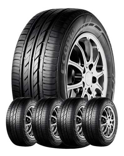 Kit 5u 195/60 R15 Bridgestone Ecopia Ep 150 Envío $0