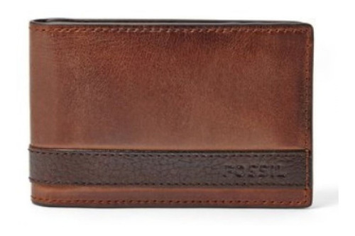 Imagen 1 de 1 de Billetera De Cuero Masculina Marrón Ml3650200