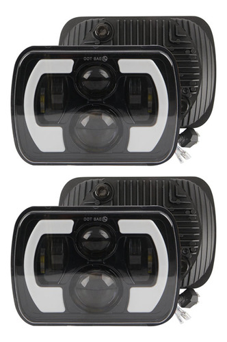 2 Luces Led De Coche En Forma De C De 200 W, 7 X 6 Pulgadas,