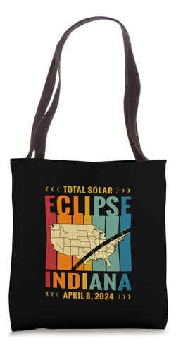 Indiana Vintage Path Of Totality Solar Eclipse 8 De Abril De
