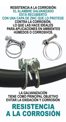 Abrazadera Alambre Manguera 1 PuLG 28.5- 36mm Pack X10unid