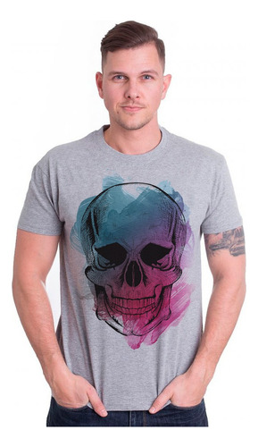 Camiseta Skull Caveira Camisa Moda Estampas Exclusivas