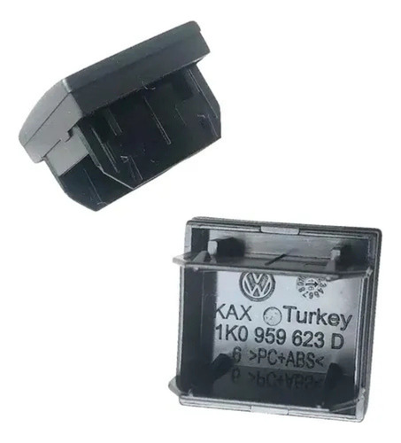 Botão Falso Console Jetta Golf Mk5 Mk6 Preto