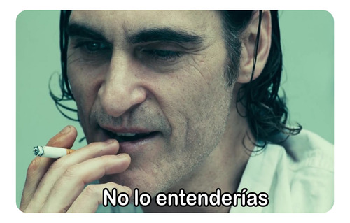 Sticker Meme No Lo Entenderías Joker Tarjeta Bip/debito