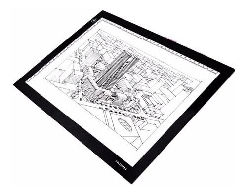 HUION L4S 15 A4 Tama/ño ultra-delgado port/átil de luz LED panel de la caja del coj/ín ajustable Tabla Copyboard USB Iluminaci/ón Desarrollado para el tatuaje de la historieta del dibujo de l/ápiz