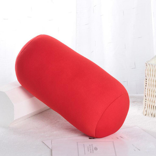 Almohada Cervical De Cilindro Suave, Soporte Rojo Brillante