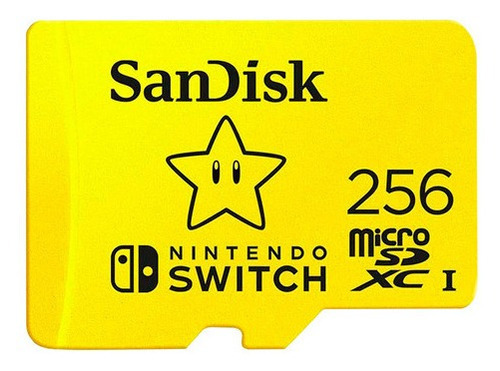 Tarjeta de memoria microSDXC 256gb Nintendo Switch Sandisk Lite