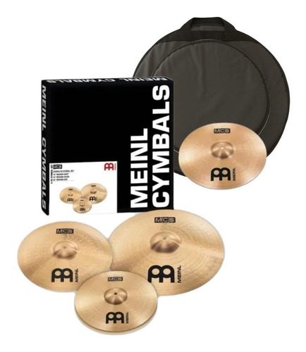 Set Platillos Meinl Mcs 14 18 + 14 Mc Free + Funda Free