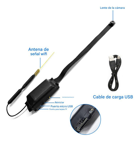 Mini Camara Espia Wifi Inalambrica Mpow, Camara De Vigilancia Oculta Para Casa O Negocio Sensor De Movimiento, Alertas, Vigila Desde Tu Celular, Bateria Recargable Full Hd