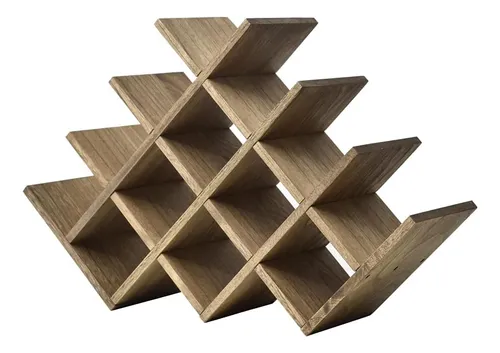 13bottle Wine Rack 4tier Nature Wood Wine Display Rack/...