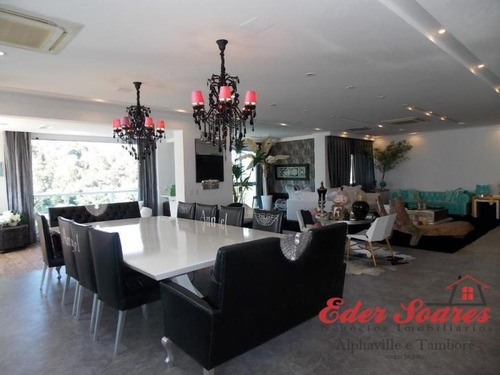 Imagem 7 de 15 de Penthouse Tamboré: Finíssima Decoração: Porteira Fechada - Es336k