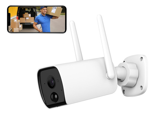 Cámara De Seguridad Inalámbrica 1080p Con Batería Recargable