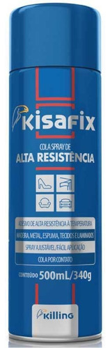 Cx 12 Colas Spray Kisafix Alta Temperatura 500ml/340g Cada