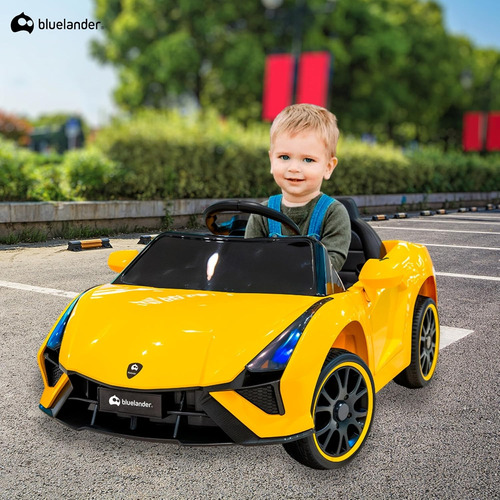 Carro Lamborghini Montable Eléctrico Camioneta Amarillo