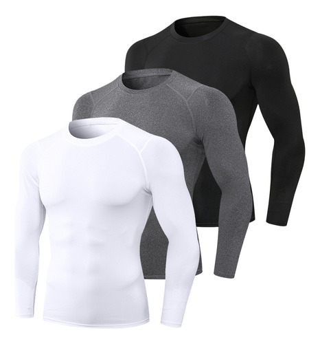 Camiseta Quick Tops, 3 Unidades, Running Dry Athletic Para H