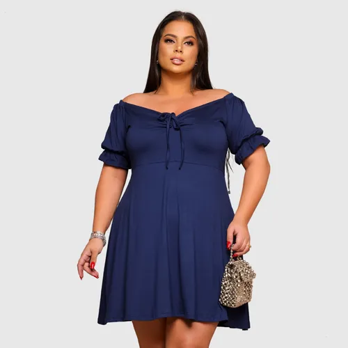 Vestido rodado para best sale senhora