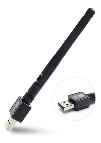 Imagen 2 de 6 de Wifi Usb Antena Desmontable Adaptador 300mbps Receptor Pc