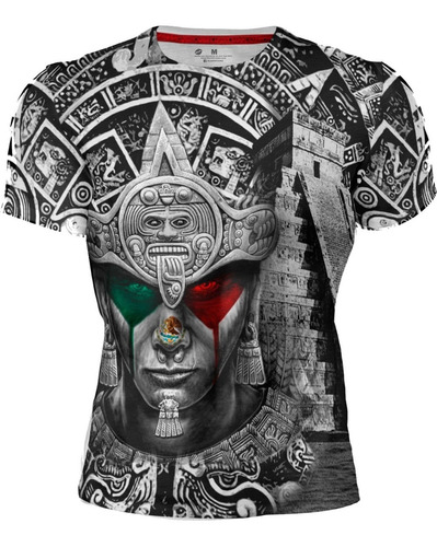 Playera Sublimada Full Print Azteca México 330