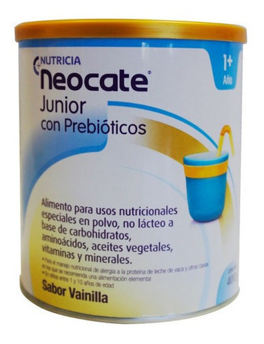 F.i Neocate Junior 1 Año Vainilla X 400gr Sabor Sin Sabor