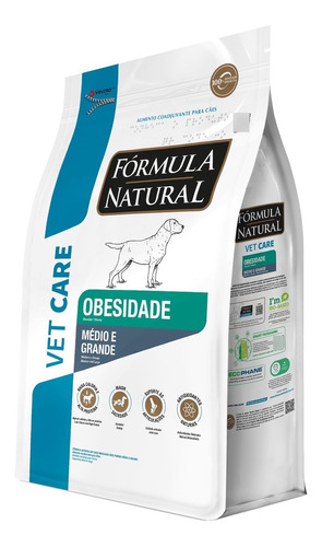 Ração Fórmula Natural Vetcare Cães Obesidade Méd/grd10,1kg 