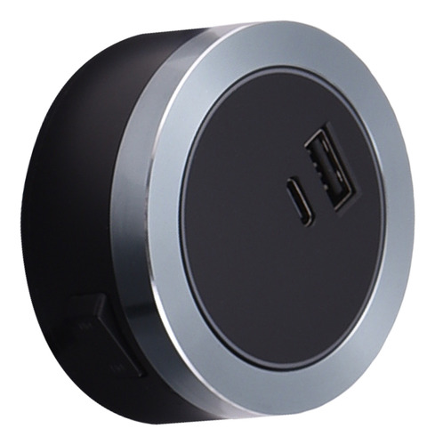 Adaptador Tipo C Socket Track Usb Y Adaptador De Riel Eléctr