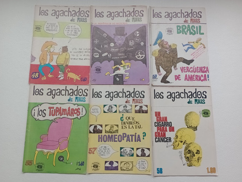 Revistas Los Agachados De Rius ( Lote De 5 ) (Usado)