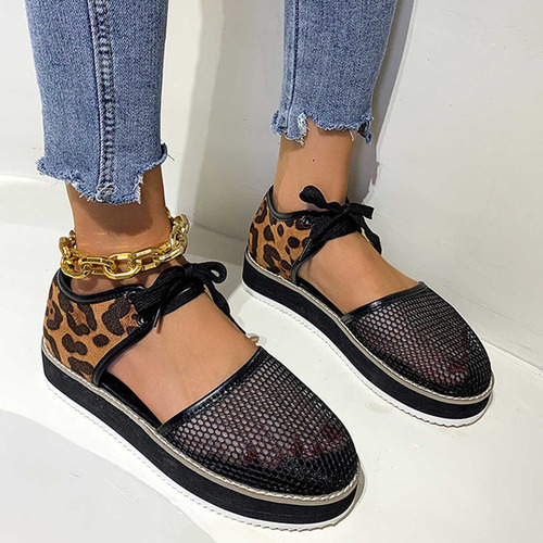 Sandalias Casuales Transpirables Para Mujer, Tela De Malla C