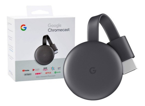 Google Chromecast GA00439 3ª geração Full HD carvão