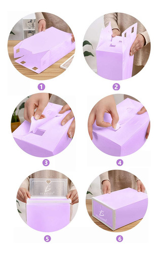 Cajas Organizadoras De Zapatos Apilables Almacenaje 6 Piezas Color Blanco Ele-Gate