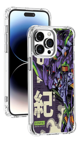 Funda Evangelion Neón Génesis Diseños Para iPhone Antigolpes