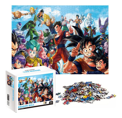 Rompecabezas Dragon Ball Goku Jugetes Puzzle De 1000 Piezas