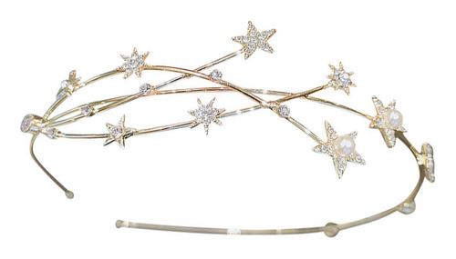 Elegante Diadema Con Forma De Perlas Para Decorar Accesorios