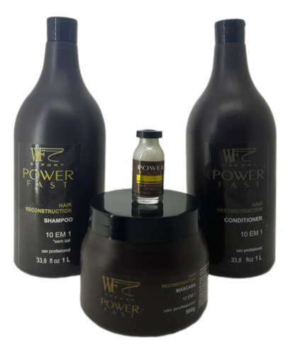 Kit Powerfast - Shampoo + Condicionador + Mascara + Ampola