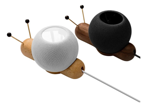 Soporte Madera Real Para Mini Altavoz Homepod Lindo Estable