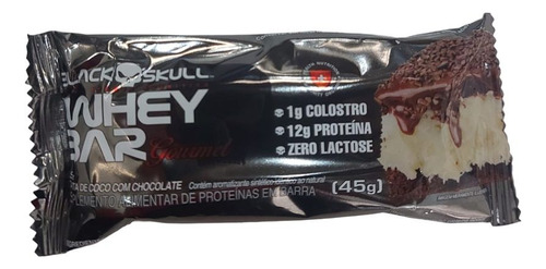 Whey Bar Gourmet (45g) Sabor Torta De Coco C/ Chocolate Coco