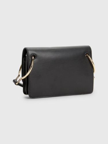 Bolso Cruzado Con Monograma Negro Tommy Hilfiger