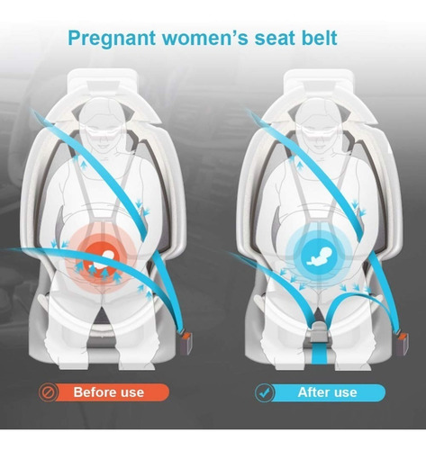 Imagen 8 de 8 de Cinturón De Seguridad Auto Para Mujer Embarazada