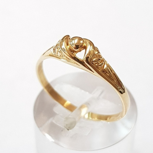 Anillo Oro 18k Calado Tipo Solitario 1,7grs N°15 Brumat
