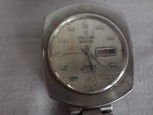 Antiguo Reloj Automático Ricoch Spacial Japan Funcionando