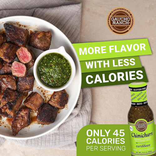 Salsa Chimichurri Gaucho Ranch Caribeña | Mezcla De Condimen