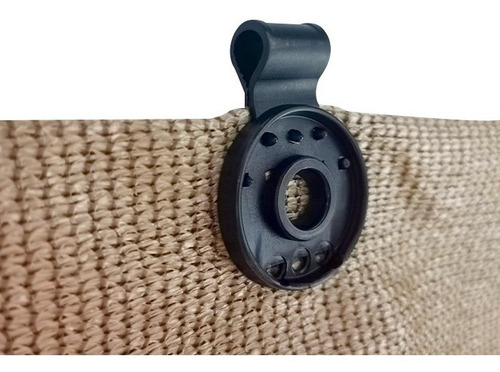 Ojillo Para Malla Sombra Sujetador Plástico 10 Pza Color Negro