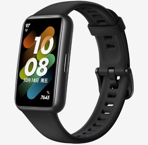 Cor da capa Smartband Huawei Band 7 Smartwatch Oximeter 5atm, cinza escuro, cor de malha, grafite, preto