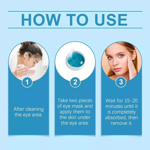 - Parches For Debajo De Los Ojos: 60 Piezas, Parches De